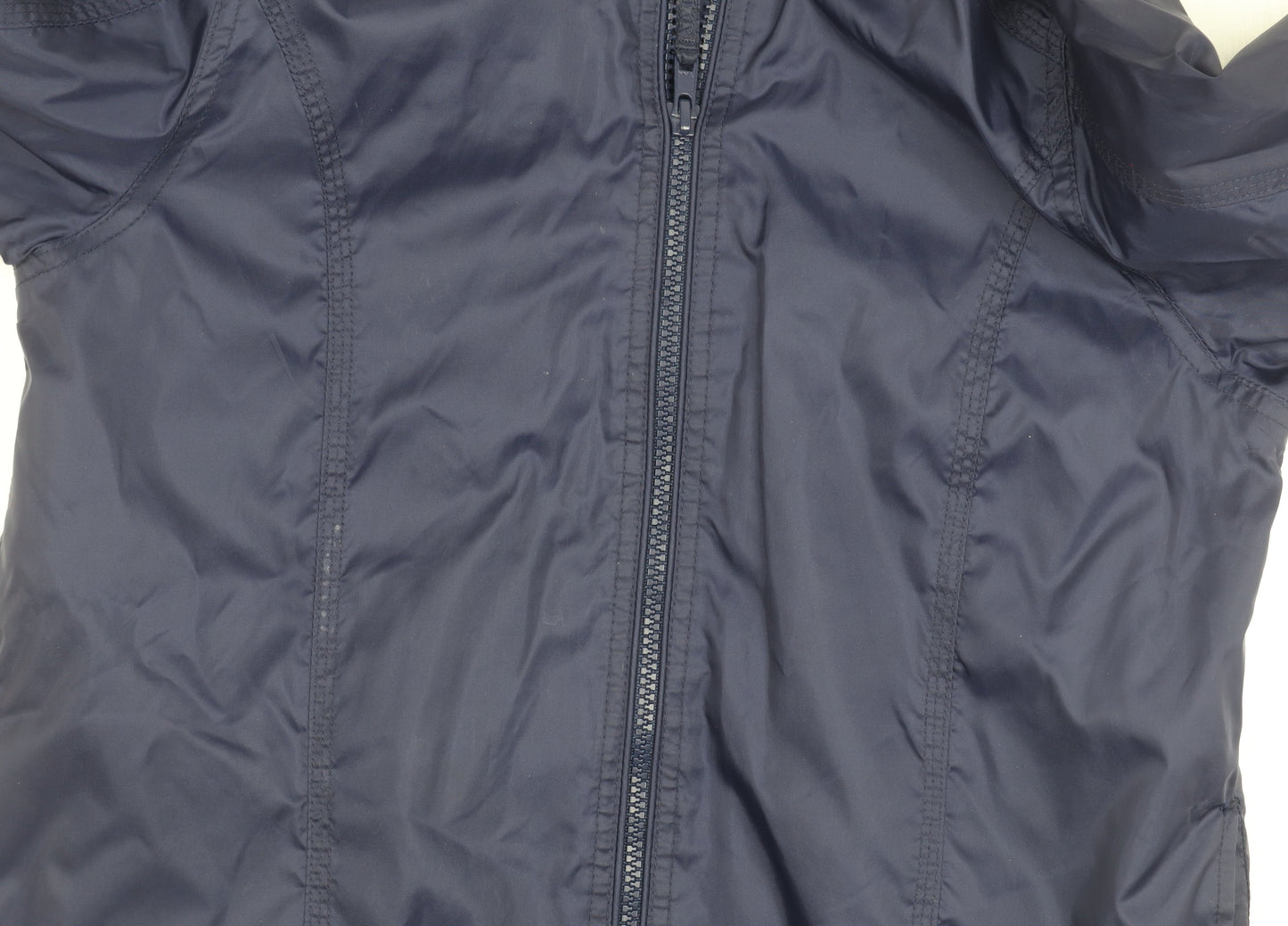 Indigo Collection Girls Blue Mid-Length Hooded Jacket 9-10 Years