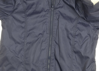Indigo Collection Girls Blue Mid-Length Hooded Jacket 9-10 Years