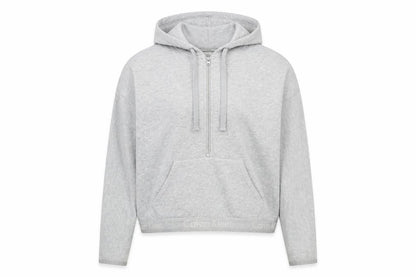 Womens UK Size L Calvin Klein Grey Full Zip Hoodie
