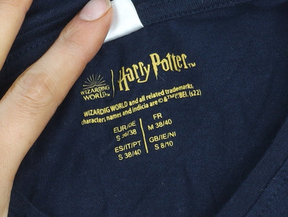 Unisex Adults UK Size S Harry Potter Blue  T-Shirt