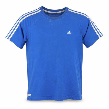 Mens UK Size L adidas Blue  T-Shirt