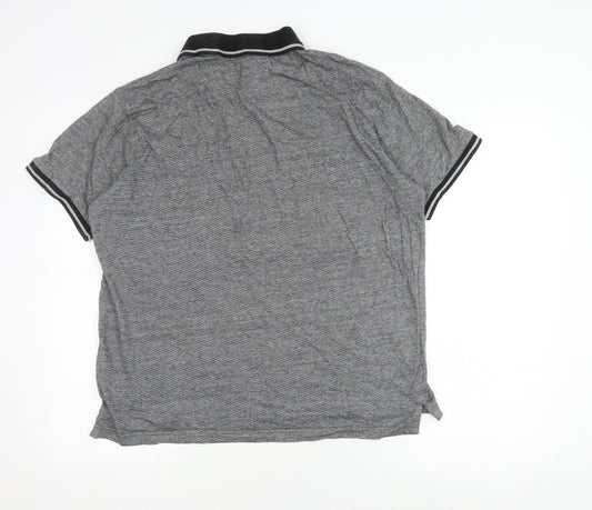 Pierre Cardin Men's Grey Regular Fit Polo Shirt L