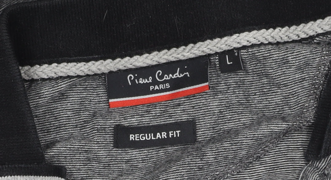 Pierre Cardin Men's Grey Regular Fit Polo Shirt L
