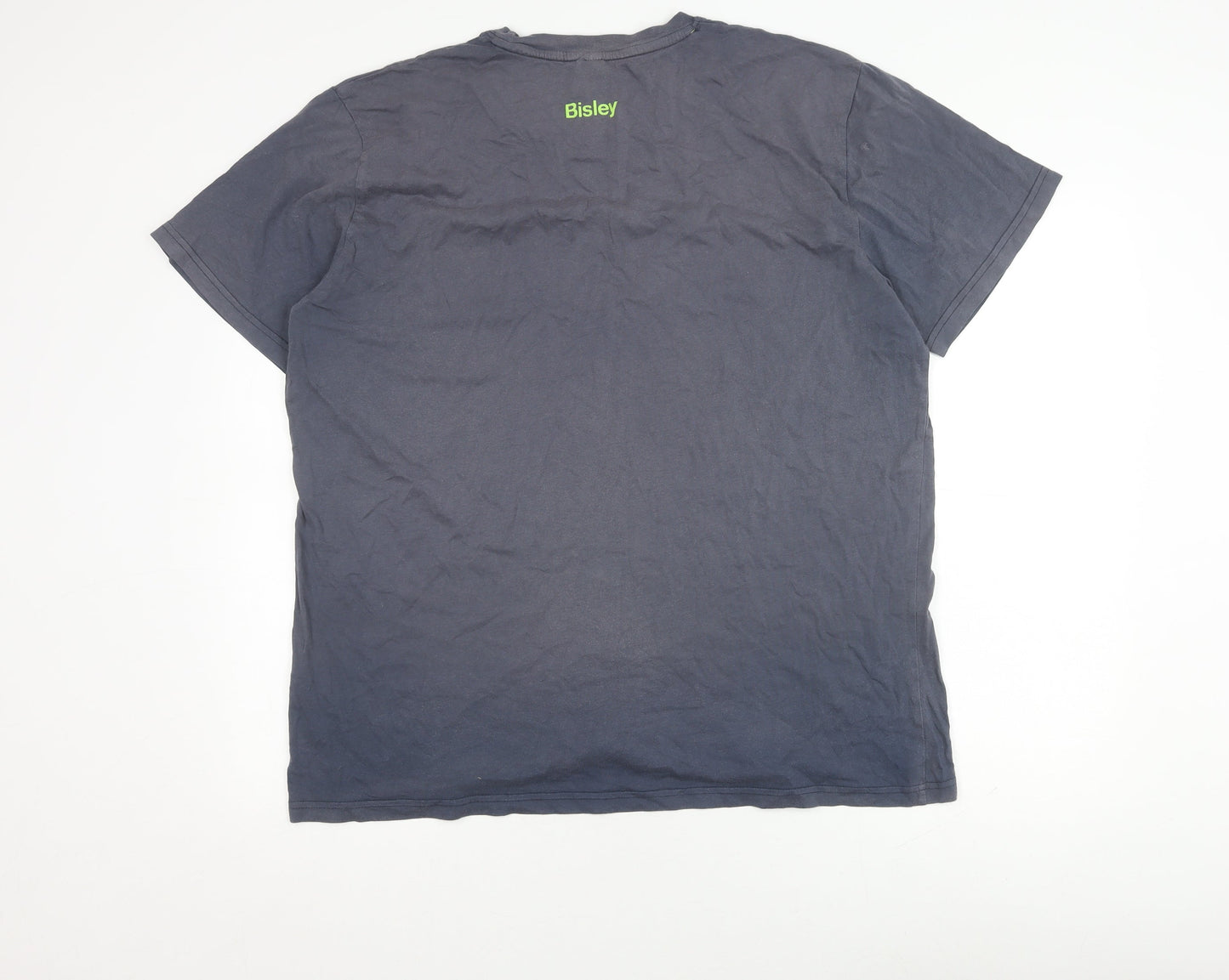 Bisley Men's Grey 2XL Crew Neck T-Shirt