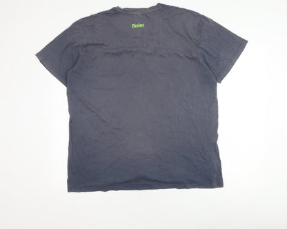 Bisley Men's Grey 2XL Crew Neck T-Shirt