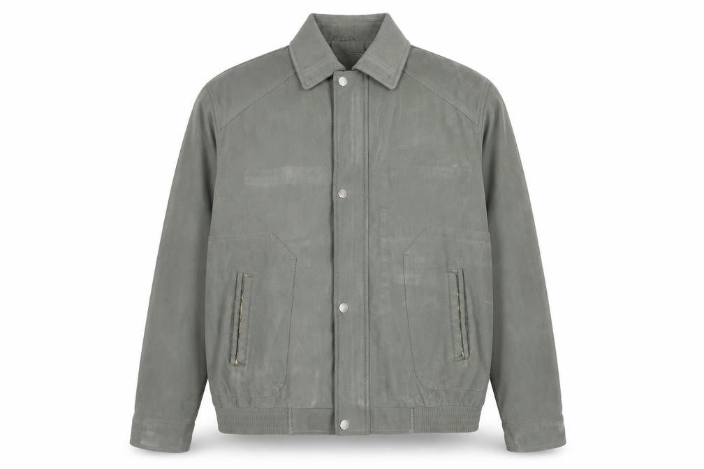 Mens UK Size XL Saxon Grey Basic Jacket