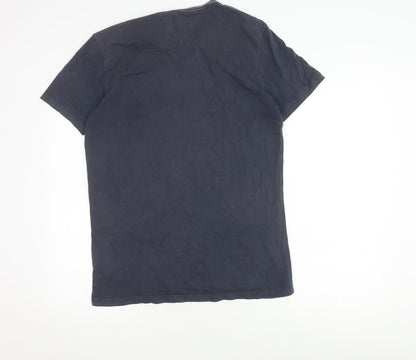 Tommy Hilfiger Men's Blue Graphic T-Shirt, Size L