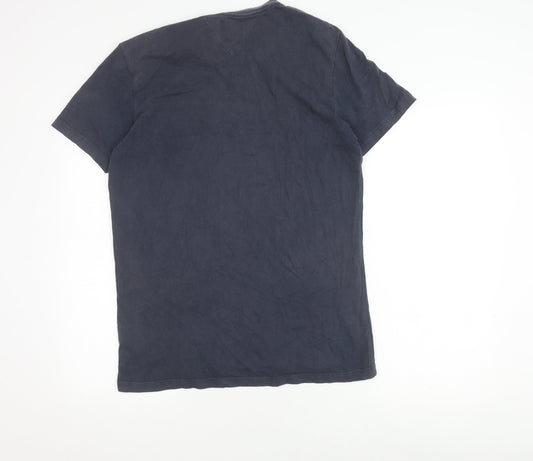 Tommy Hilfiger Men's Blue Graphic T-Shirt, Size L