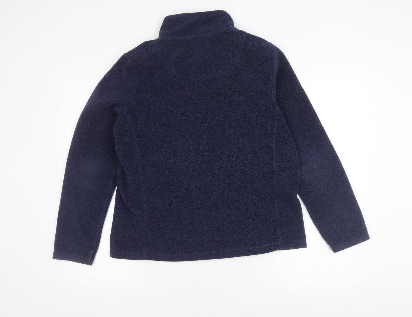 Spirit at M&Co Women's Blue Fleece Jacket Size 16