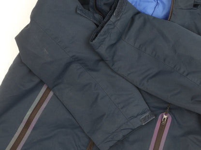 H&M Boys Blue Winter Puffer Jacket, Size 11-12 Years