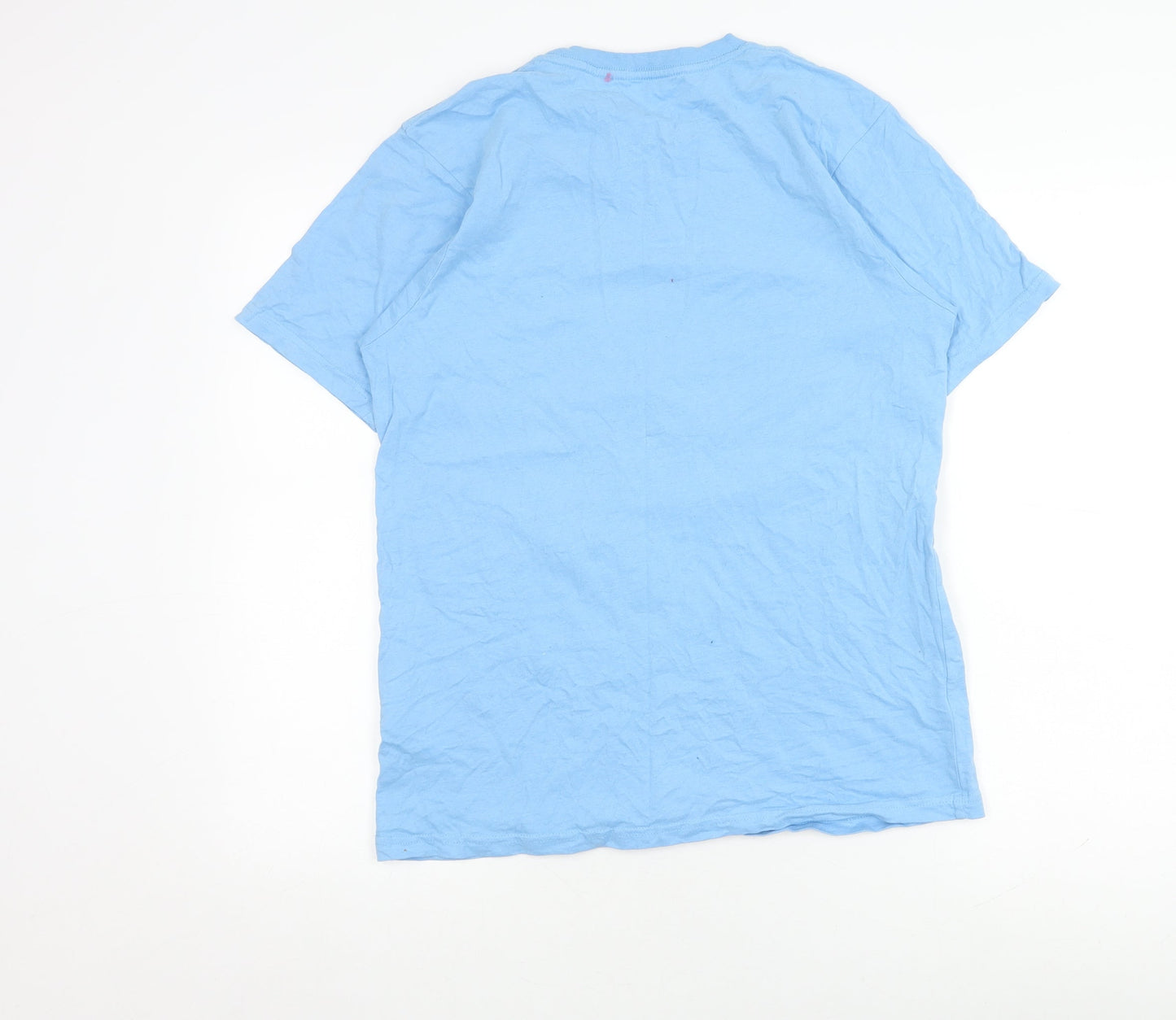 Mens UK Size S Hot Tuna Blue  T-Shirt