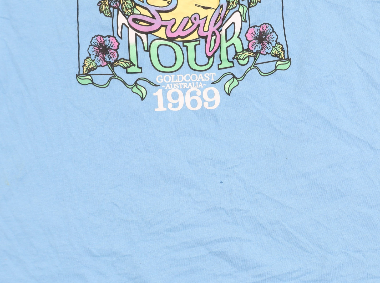 Mens UK Size S Hot Tuna Blue  T-Shirt