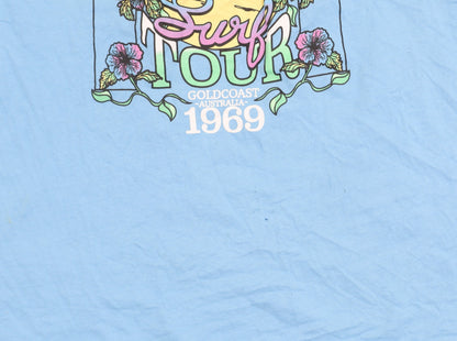 Mens UK Size S Hot Tuna Blue  T-Shirt