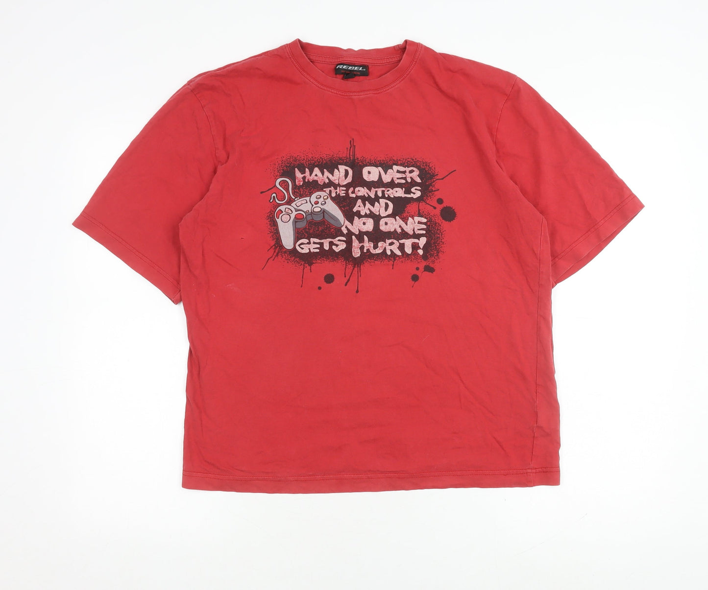Rebel Red Teen Gaming Graphic Cotton T-Shirt, Size 13