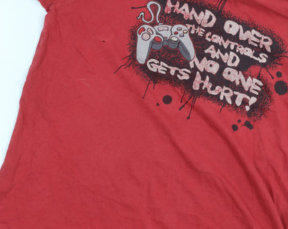Rebel Red Teen Gaming Graphic Cotton T-Shirt, Size 13