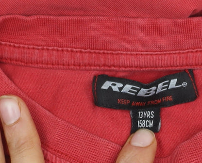 Rebel Red Teen Gaming Graphic Cotton T-Shirt, Size 13