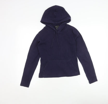 Warehouse Women's Blue Hoodie Size 10 Cotton