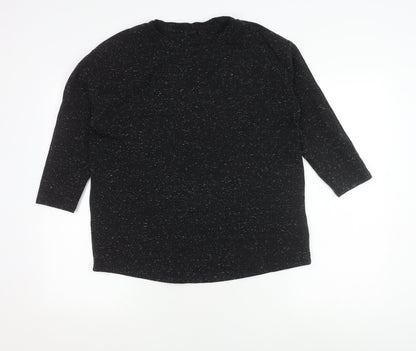 Womens UK Size XS COS Black Basic T-Shirt