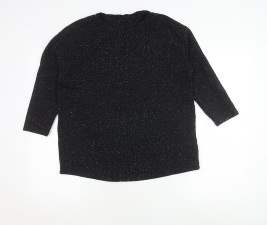 Womens UK Size XS COS Black Basic T-Shirt