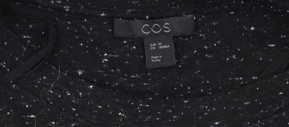 Womens UK Size XS COS Black Basic T-Shirt