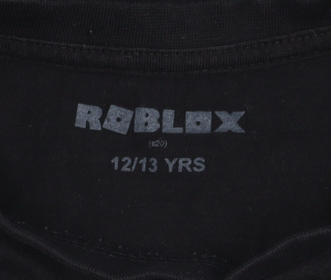 Roblox Boys Black Graphic T-Shirt 12-13 Years