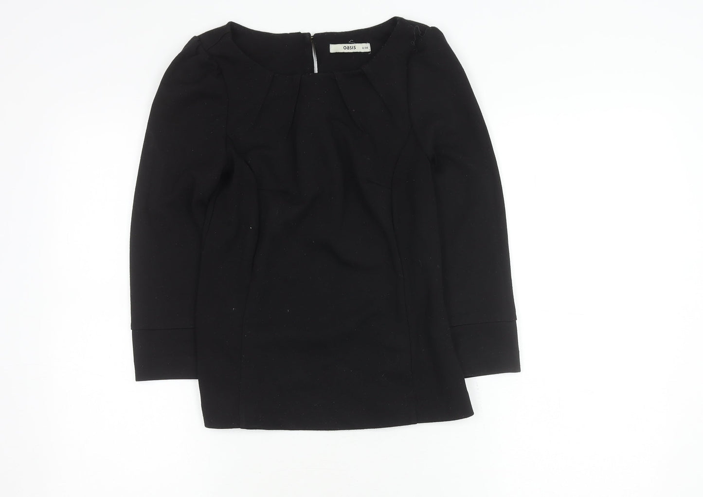 Oasis Women's Black 3/4 Sleeve Top Size 8