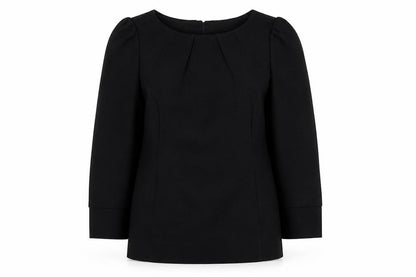 Oasis Women's Black 3/4 Sleeve Top Size 8