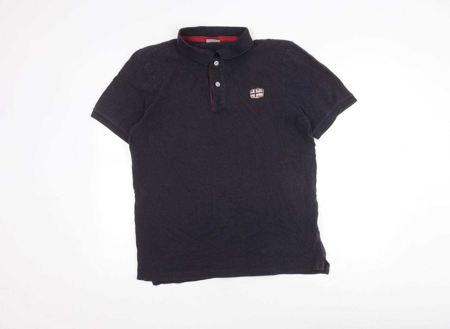 Napapijri Men's XL Black Polo Shirt
