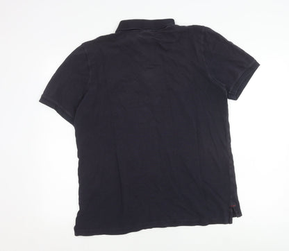 Napapijri Men's XL Black Polo Shirt