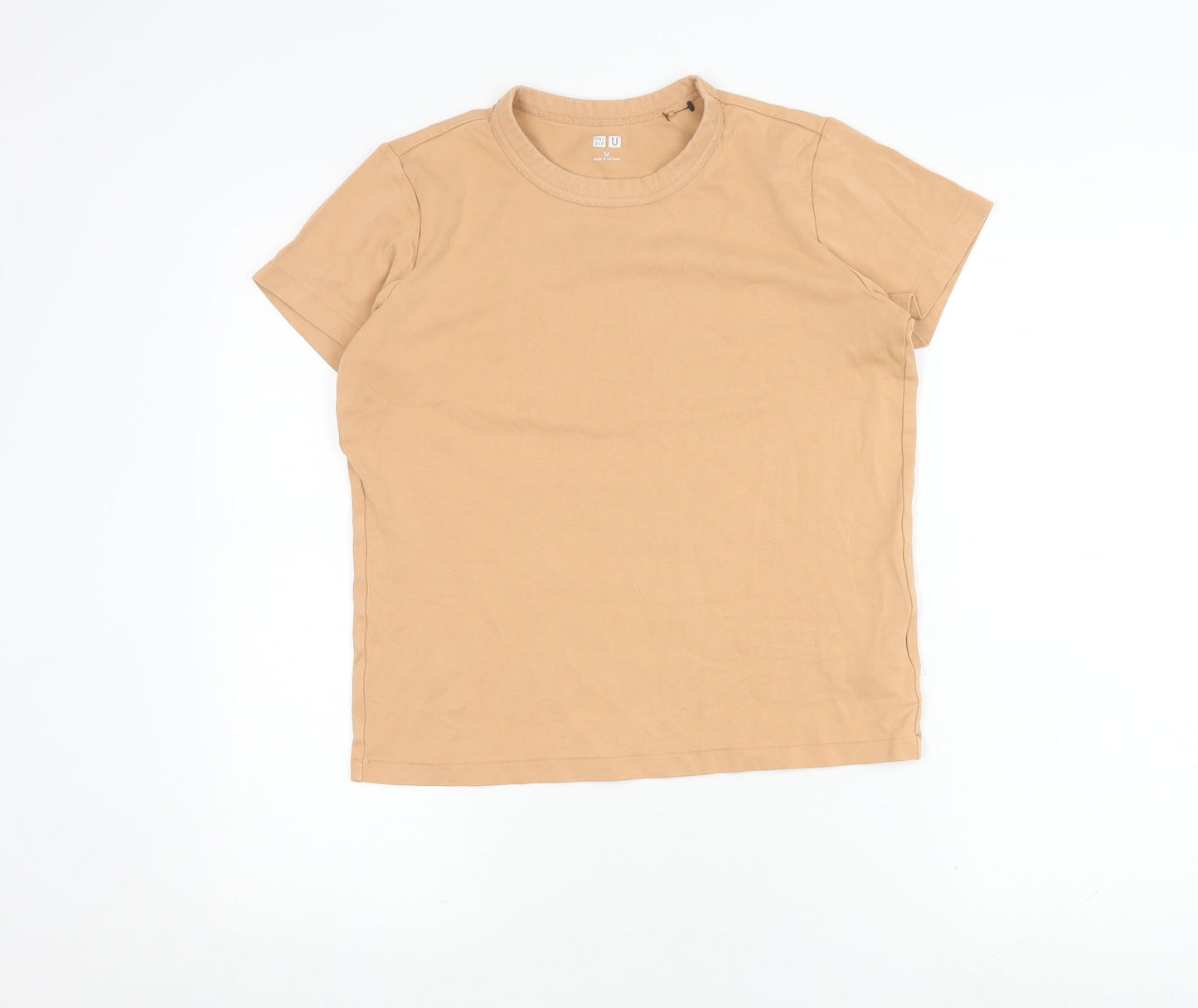 Womens UK Size M Uniqlo Beige  T-Shirt