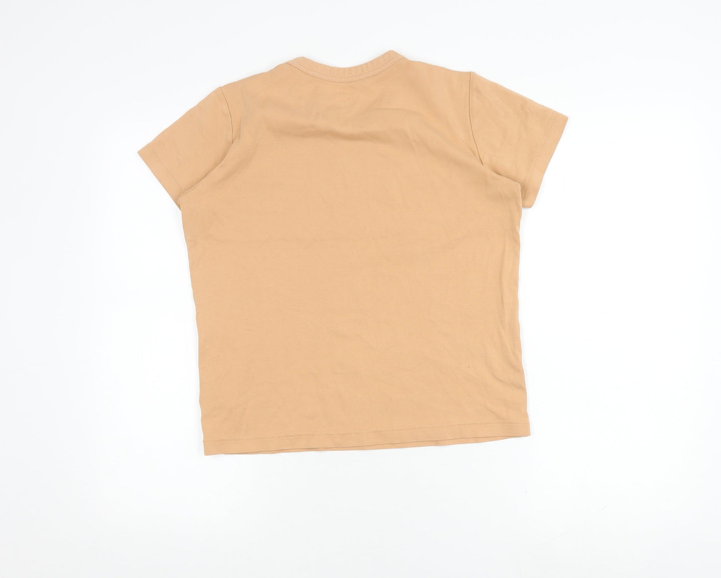 Womens UK Size M Uniqlo Beige  T-Shirt