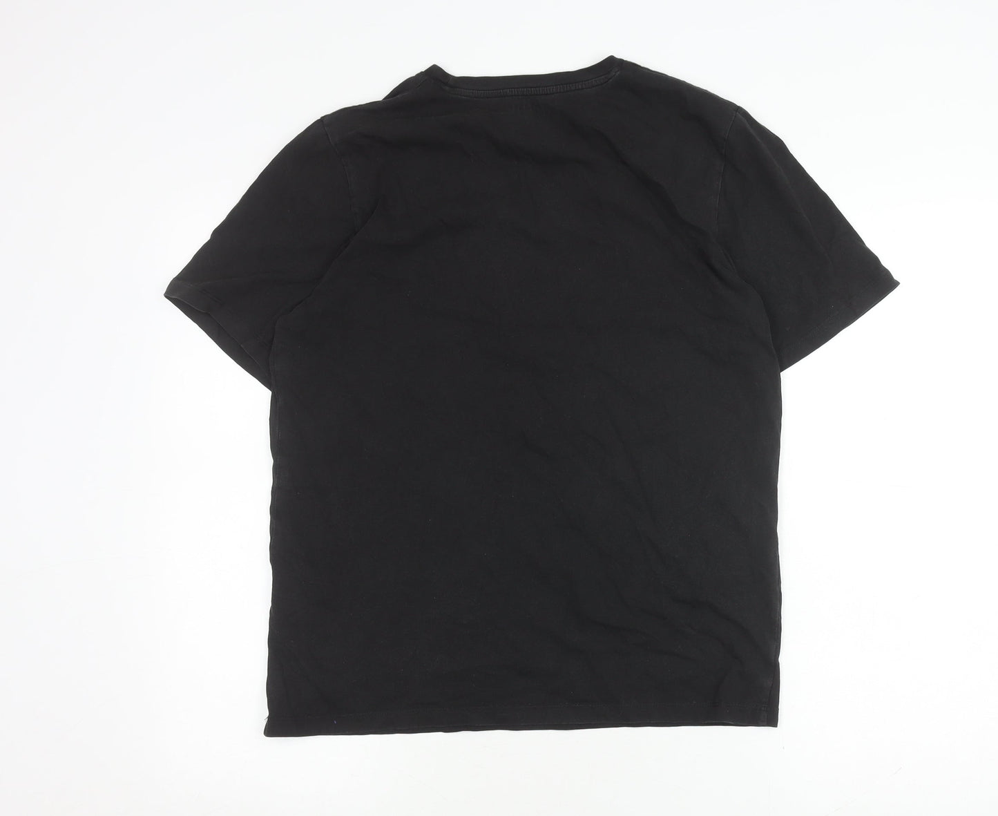 Mens UK Size L JACK & JONES Black  T-Shirt