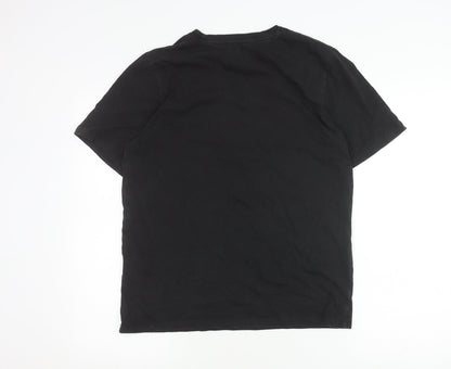 Mens UK Size L JACK & JONES Black  T-Shirt