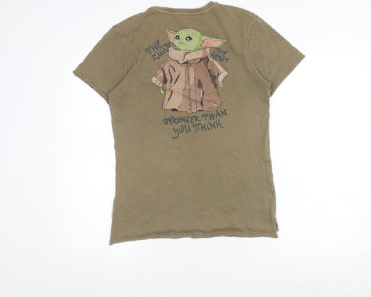 Mens UK Size XS Disney Green  T-Shirt