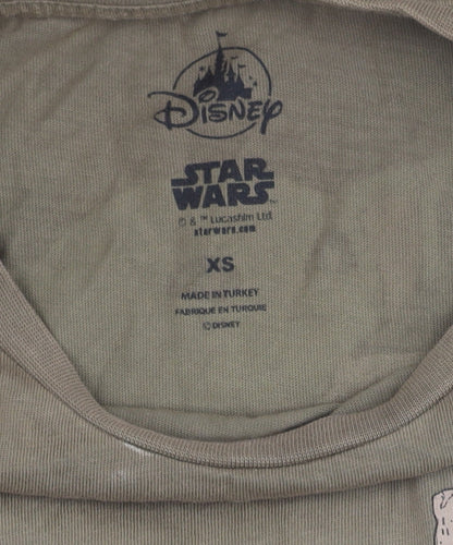 Mens UK Size XS Disney Green  T-Shirt