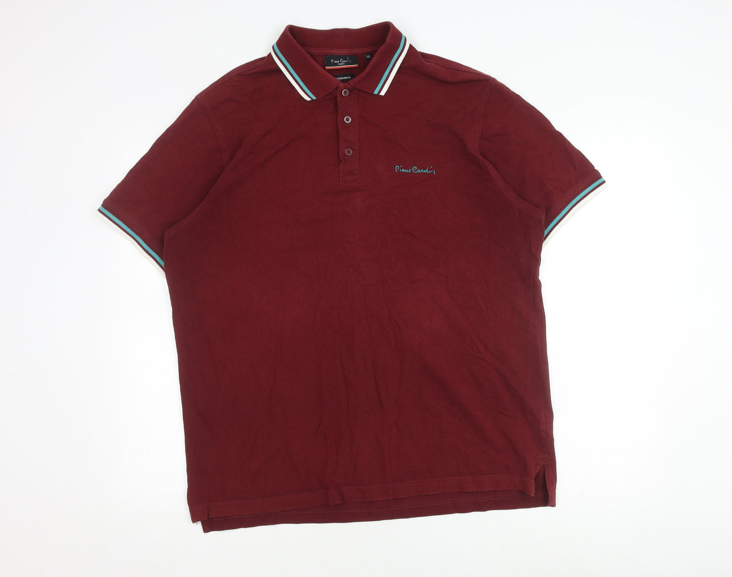 Pierre Cardin Men's XL Maroon Polo Shirt