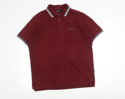 Pierre Cardin Men's XL Maroon Polo Shirt