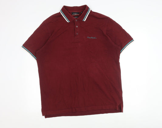 Pierre Cardin Men's XL Maroon Polo Shirt