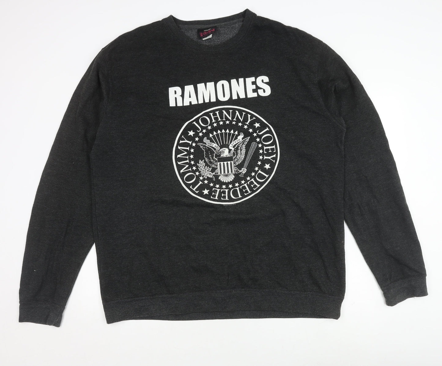 AWDis Men's Black Graphic Print XL Pullover Sweatshirt