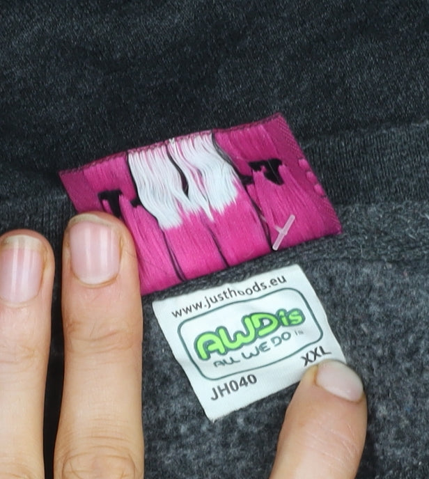 AWDis Men's Black Graphic Print XL Pullover Sweatshirt