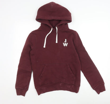 Womens UK Size 6 Jack Wills Red Pullover Hoodie