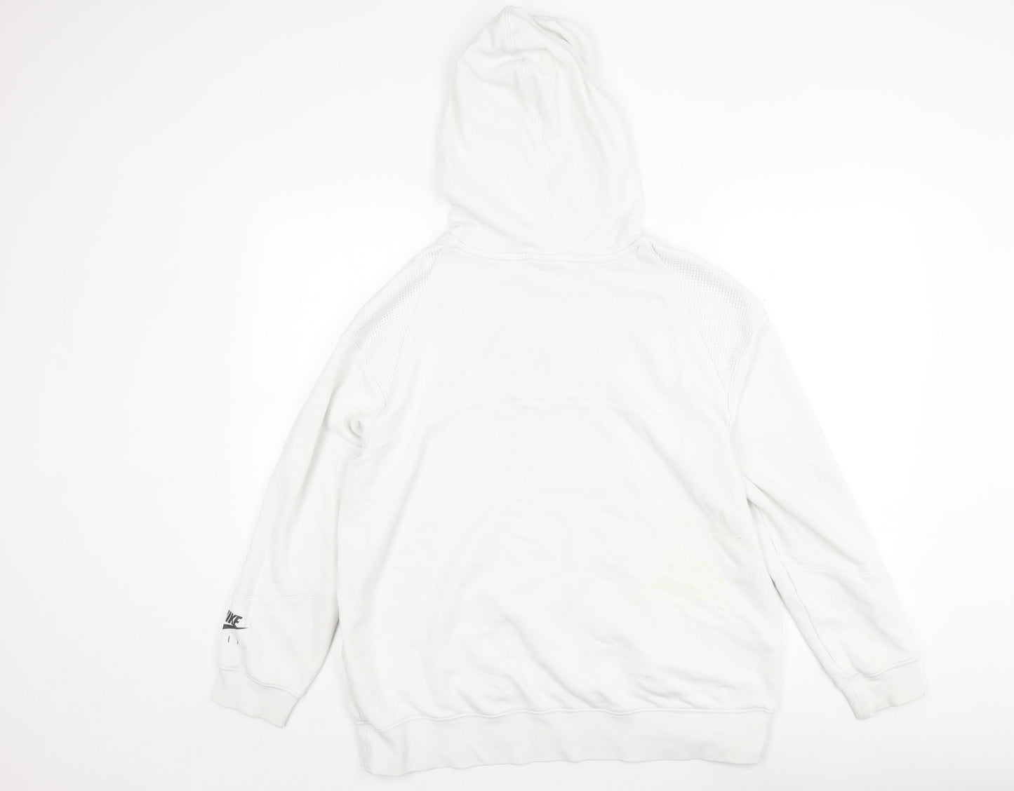 Mens UK Size S Nike White Pullover Hoodie