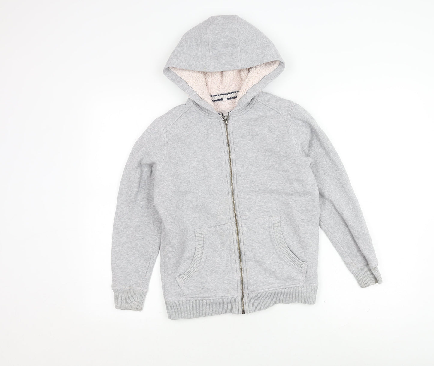 Marks & Spencer Girls Grey Hooded Jacket - 9-10 Years