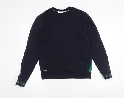 Mens UK Size M Lacoste Black Pullover Sweatshirt