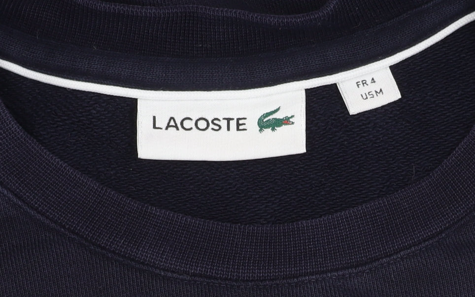 Mens UK Size M Lacoste Black Pullover Sweatshirt