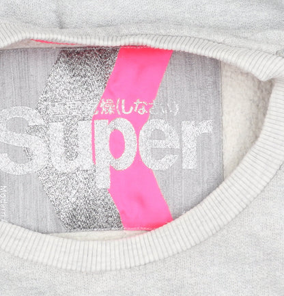Superdry Women's Grey Sequin Sweatshirt M