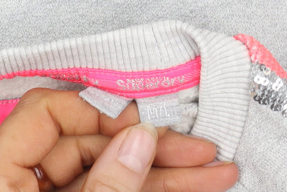 Superdry Women's Grey Sequin Sweatshirt M