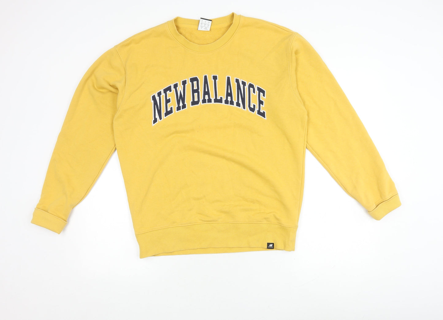 Mens UK Size S New Balance Yellow Pullover Sweatshirt