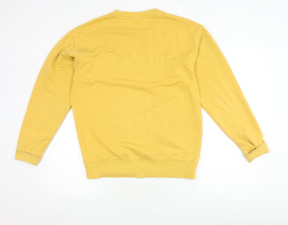 Mens UK Size S New Balance Yellow Pullover Sweatshirt