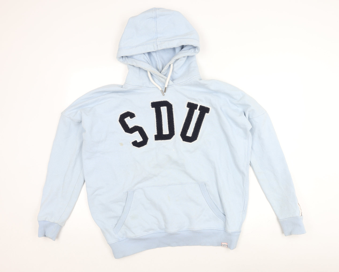 Superdry Women's Blue Pullover Hoodie Size 10